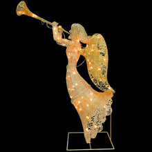 Load image into Gallery viewer, Champagne Angel with Clear Lights Christmas Decoration Lighted Display #AD241
