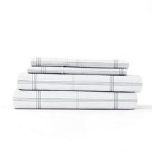 Load image into Gallery viewer, King Angelica Plaid 100% Cotton Flannel Sheet Set
