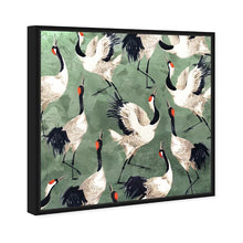 Load image into Gallery viewer, 40&quot; H x 40&quot; W x 2&quot; D Animals Grazing Cranes, Modern &amp; Contemporary White by Oliver Gal - Graphic Art on Canvas
