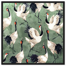 Load image into Gallery viewer, 40&quot; H x 40&quot; W x 2&quot; D Animals Grazing Cranes, Modern &amp; Contemporary White by Oliver Gal - Graphic Art on Canvas
