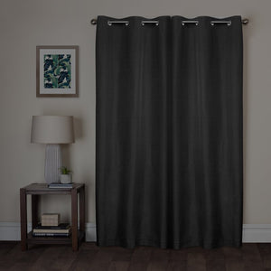Anna-Sophia Smart Curtains Kelsey Solid Color Blackout Thermal Curtain Panels (Set of 2) 482DC