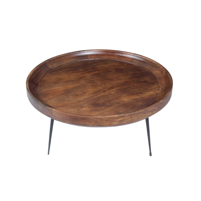 Annabel Round Mango Wood Coffee Table