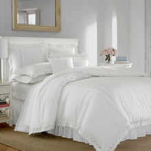 Load image into Gallery viewer, King Duvet Cover + 2 Shams Cream White Annabella Reversible Duvet Cover Set MRM346
