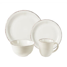 Load image into Gallery viewer, White Annabelle 16 Pieces Dinnerware Set, Service For 4 #871HW
