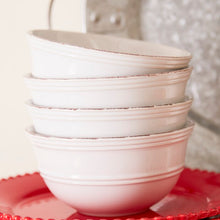 Load image into Gallery viewer, White Annabelle 16 Pieces Dinnerware Set, Service For 4 #871HW
