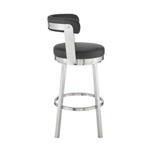 Load image into Gallery viewer, Brushed stainless steel Annaliisa Swivel Counter Stool MRM3716
