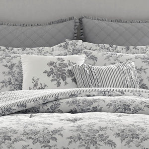Annalise Floral Reversible Comforter Set 1407CDR
