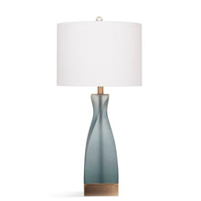 Load image into Gallery viewer, Anne-Marie 29&quot; Frosted Blue/Gold Table Lamp 7629RR
