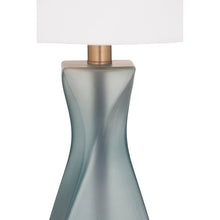 Load image into Gallery viewer, Anne-Marie 29&quot; Frosted Blue/Gold Table Lamp 7629RR
