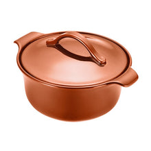 Load image into Gallery viewer, Anolon 80 Oz. Stoneware Round Vesta Casserole with Lid #1060HW

