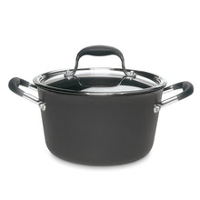 Load image into Gallery viewer, Black Anolon Advanced 4.5-qt. Tapered Stock Pot with Lid 7240
