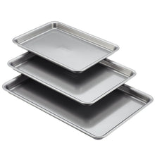 Load image into Gallery viewer, Graphite Anolon Non-Stick 3 Piece Bakeware Cookie Pan Set 470AH
