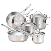 Load image into Gallery viewer, Anolon Nouvelle Copper Stainless Steel Cookware Set, 10-Piece
