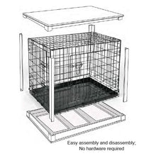 Load image into Gallery viewer, Ansel Deluxe Pet Crate, large
