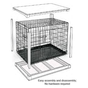 Ansel Deluxe Pet Crate, large