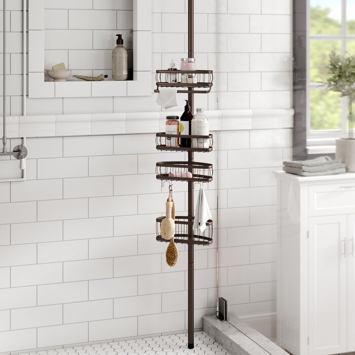 Anshdeep Tension Pole Shower Caddy
