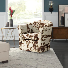 Load image into Gallery viewer, Anstett Upholstered Swivel Barrel Chair
