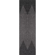 Load image into Gallery viewer, Antigua Chevron Indoor / Outdoor Area Rug in Charcoal 2&#39; x 10&#39;
