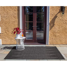 Load image into Gallery viewer, Antigua Chevron Indoor / Outdoor Area Rug in Charcoal 2&#39; x 3&#39;
