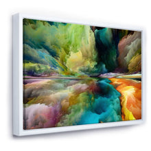Load image into Gallery viewer, 36&quot; H x 46&quot; W x 1.5&quot; D Antonio Colorful Motion Gradients Of Surreal Mountains And Clouds - Painting on Canvas
