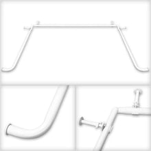 Load image into Gallery viewer, White Aonesty Adjustable 1'' Bay Window Single Curtain Rod
