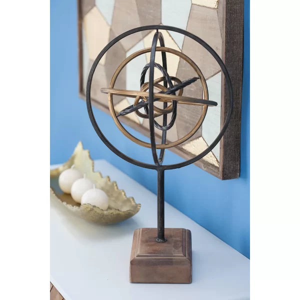 Apache Metal/Wood Sculpture