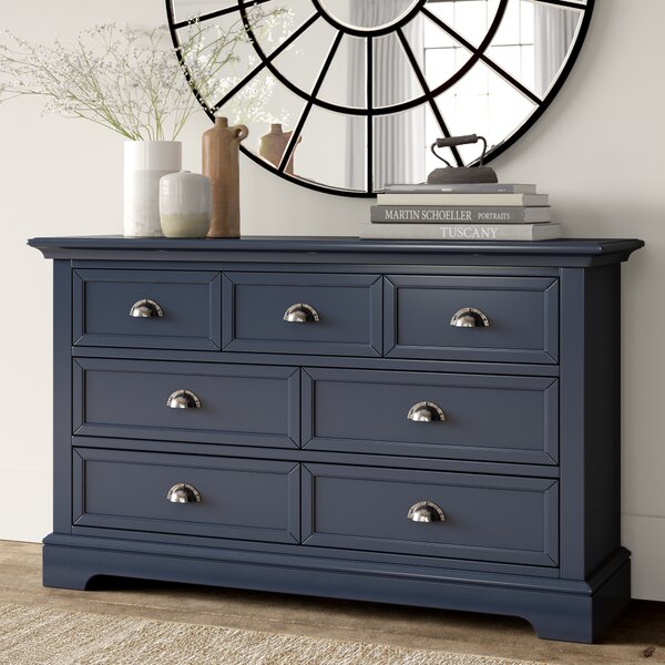Appleby 7 Drawer Double Dresser Blue – Salvage & Co Fishers