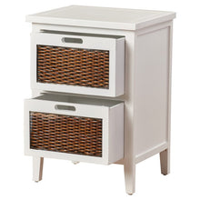Load image into Gallery viewer, White Aprille Solid Wood Nightstand
