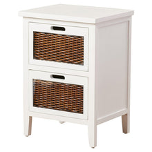 Load image into Gallery viewer, White Aprille Solid Wood Nightstand
