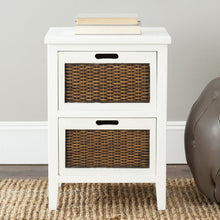 Load image into Gallery viewer, White Aprille Solid Wood Nightstand
