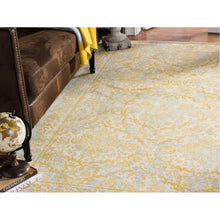 Load image into Gallery viewer, Rectangle 9&#39; x 12&#39; Aquene Power Loom Ivory/Gold Rug
