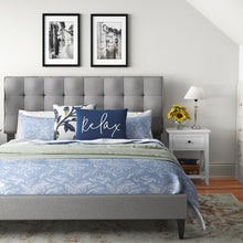 Load image into Gallery viewer, Grey Aquilla Tufted Upholstered Platform Bed King (252MM)
