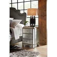 Load image into Gallery viewer, Arabella 32&#39;&#39; Tall 3 - Drawer Nightstand in Silver
