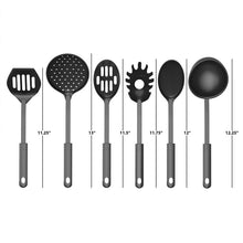 Load image into Gallery viewer, Black Araceli 6-Piece Kitchen Utensil Set 2239CDR/GL
