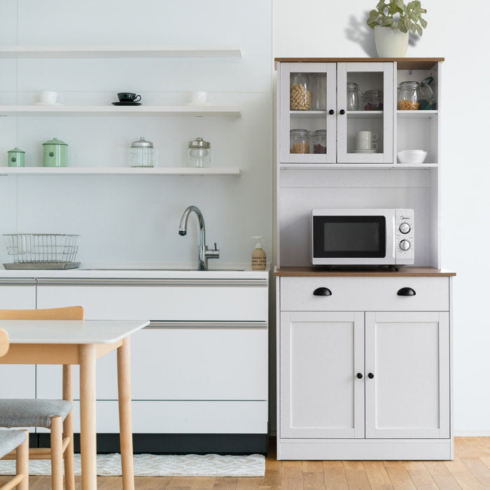 White Aralene Kitchen Pantry