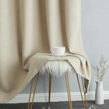 Load image into Gallery viewer, Arbas Solid Max Blackout Thermal Rod Pocket Curtain Panels (Set of 2) 52&quot; x 96&quot;
