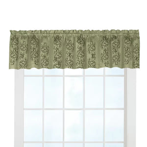 Sage Archlebov Floral Ruffled 50'' Window Valance (SET OF 2)