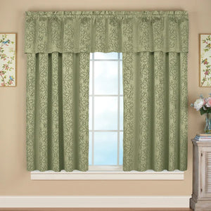 Sage Archlebov Floral Ruffled 50'' Window Valance (SET OF 2)