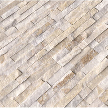 Load image into Gallery viewer, Golden Arctic 6&quot; x 24&quot; Natural Stone Stacked Tile *AS IS #1048HW
