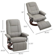 Load image into Gallery viewer, Aricely 30.75&#39;&#39; Wide Faux Leather Manual Swivel Ergonomic Recliner 7000RR
