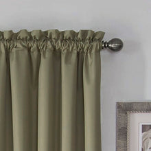 Load image into Gallery viewer, Arkema Solid Blackout Thermal Rod Pocket Single Curtain Panel GL1124
