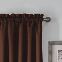 Load image into Gallery viewer, Arkema Solid Blackout Thermal Rod Pocket Single Curtain Panel Set of 3 4466RR
