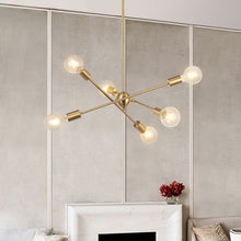 Load image into Gallery viewer, Arleena 6 - Light Sputnik Sphere Chandelier
