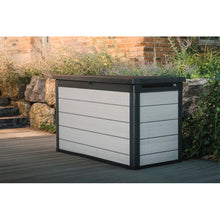Load image into Gallery viewer, Jessia 200 Gallons Gallon Water Resistant Resin Lockable Deck Box in Lighter Grey And Dark Grey
