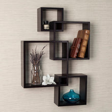 Load image into Gallery viewer, Espresso Armgard Square Accent Shelf
