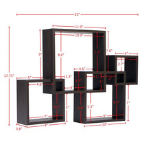 Load image into Gallery viewer, Espresso Armgard Square Accent Shelf
