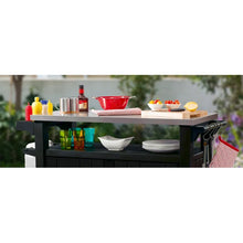 Load image into Gallery viewer, Dark Grey Arrilla Winston Porter Bar Cart with Plastic Outer Material
