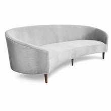 Load image into Gallery viewer, Art Deco 105&#39;&#39; Velvet Round Arm Curved Sofa

