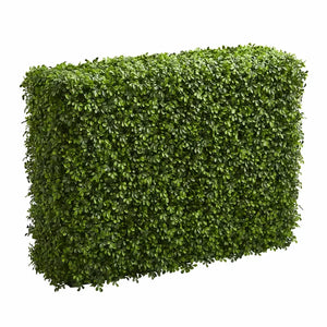39" H x 29" W x 14" D Artificial Boxwood Hedge