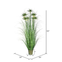 Load image into Gallery viewer, Artificial Cyperus Grass in Pot 7793
